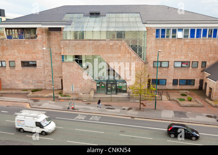 Nottingham County Court, Crown Court, Alta Corte di giustizia e il Tribunale di famiglia centro acustico, Nottingham, Inghilterra, Regno Unito Foto Stock