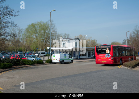 Redbridge park and ride il punto di inizio Oxford Inghilterra REGNO UNITO Foto Stock