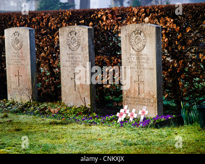 Tombe del Commonwealth caduti nel funzionamento a distruggere l'acqua pesante impianto di Rjukan in Norvegia, seconda guerra mondiale Foto Stock