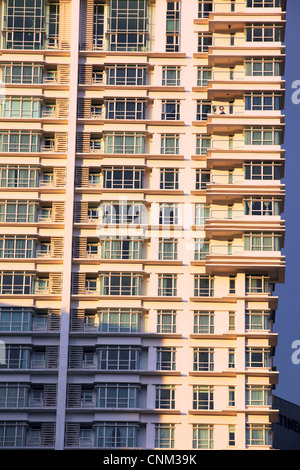 Edificio di appartamenti dettagli complessi di Kuala Lumpur in Malesia. Foto Stock