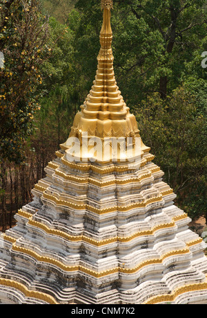 Stupa buddisti a Pindaya, stato Shan, Birmania. Myanmar Foto Stock