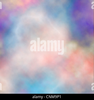 Sfondo illustrato del fumo colorato Foto Stock