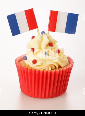 Bandiera francese CUPCAKE Foto Stock