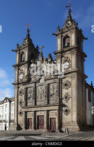 Il XVII secolo Igreja de Santa Cruz (la chiesa della Santa Croce), Braga, Minho, Portogallo, Europa Foto Stock