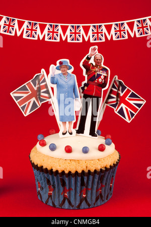 ROYAL BRITISH CELEBRAZIONE CUPCAKE Foto Stock