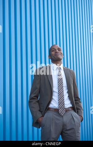 Ritratto di imprenditore all'aperto Foto Stock