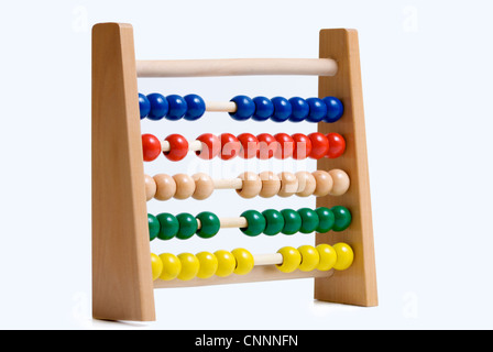 Un colorato Abacus educazione dei bambini giocattolo. Foto Stock