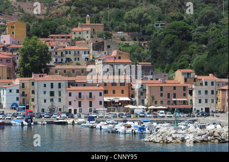 Il paese di Rio Marina Isola d'Elba, Italia Foto Stock