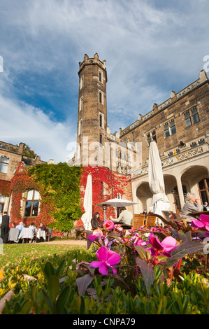 Schloss Eckberg Castle Hotel Garden cafe, Germania. Foto Stock