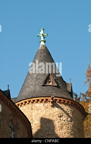 Il castello di Kriebstein in Germania. Foto Stock