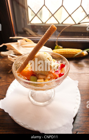 Dessert al ristorante Stiftschenke di Passau, Germania. Foto Stock