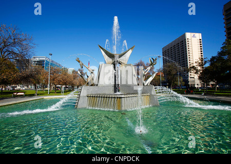 Fontana a Victoria Square Adelaide Australia del Sud Foto Stock