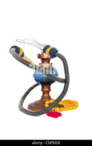 Tradizionale siriano tubazione acqua - shisha o narghilè Foto Stock