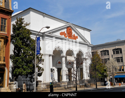 Prima chiesa unitaria a Baltimora. Costruito 1818? Ha detto di essere la Prima Chiesa Unitaria negli Stati Uniti Foto Stock