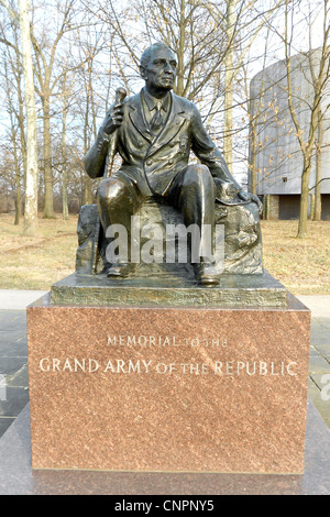 Monumento a Gettysburg (PA) campo di battaglia per il grande esercito della Repubblica Foto Stock