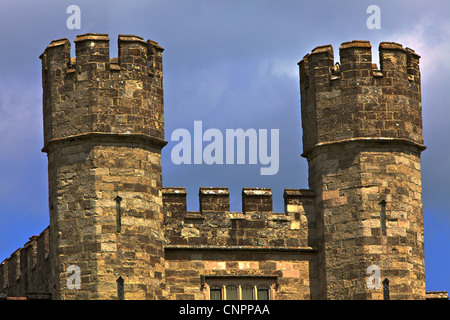 [Castello di Leeds] castello [muro di castello] [lato ovest] Foto Stock