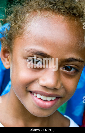 La ragazza di sigatoka, isole Figi Foto Stock