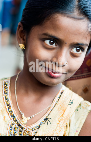 La ragazza di sigatoka, isole Figi Foto Stock