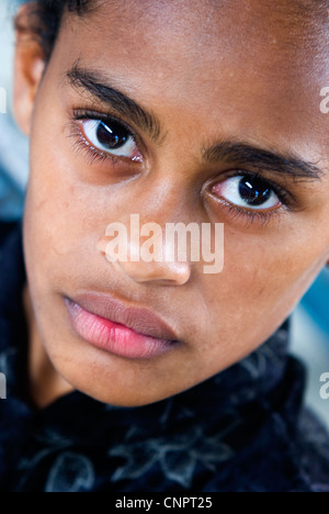 La ragazza di sigatoka, isole Figi Foto Stock