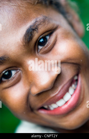 La ragazza di sigatoka, isole Figi Foto Stock