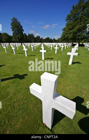 [Normandia Cimitero e memoriale americano a croce] Foto Stock