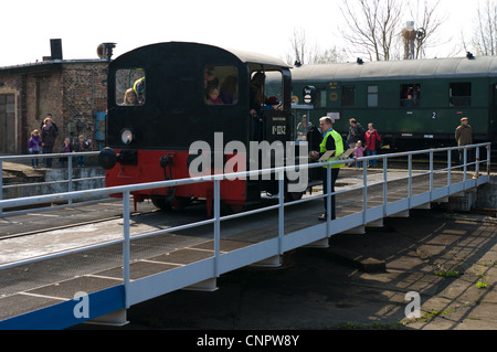 DRG Kleinlokomotive Classe I (Gmeinder) alla stazione giradischi Foto Stock