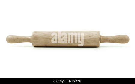 La laminazione di legno pin isolato su sfondo bianco Foto Stock