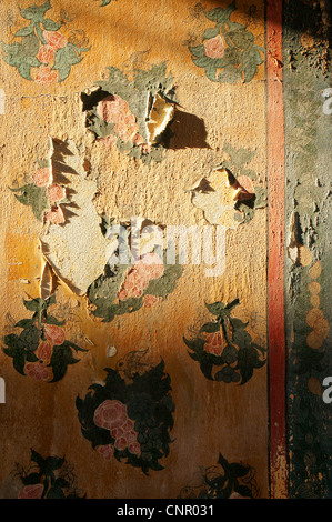 Stile tradizionale thai pittura immagine sulla parete, tempio Tailandia Foto Stock
