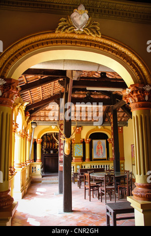 Vinh Trang tempio buddista in My Tho city, Vietnam Foto Stock