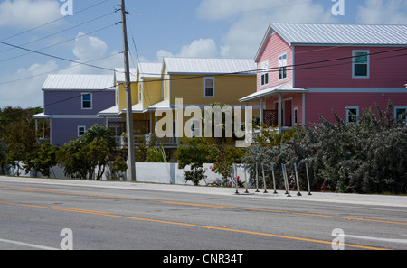 Case colorate di Key West Fl. Foto Stock