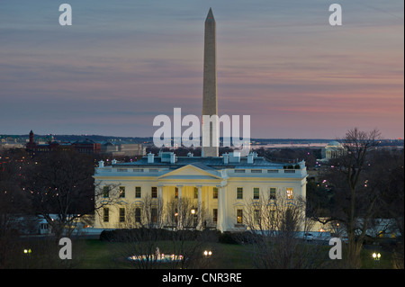 La casa bianca a Washington DC Foto Stock