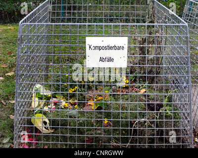 Traliccio per compost Foto Stock