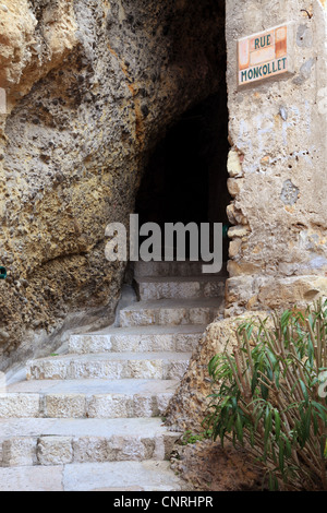 Il villaggio medievale di Roquebrune Foto Stock