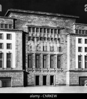Nazional socialismo, architettura, modello per l'edificio amministrativo AEG di Berlino, disegno di Peter Behrens, 1938, Additional-Rights-Clearences-non disponibile Foto Stock