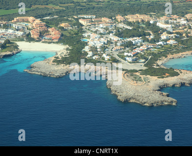 Fotografia aerea di Cala en Bosch beach Foto Stock