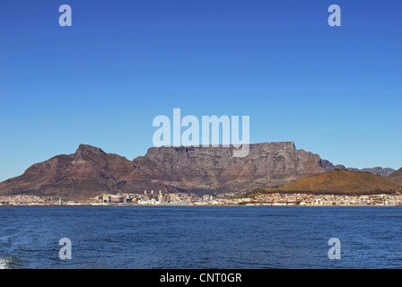 Vista sulla città del capo con la Table Mountain, Sud Africa, Città del Capo Foto Stock