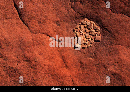 Pietra arenaria, dettaglio, STATI UNITI D'AMERICA, Arizona, Coyote Buttes North Foto Stock