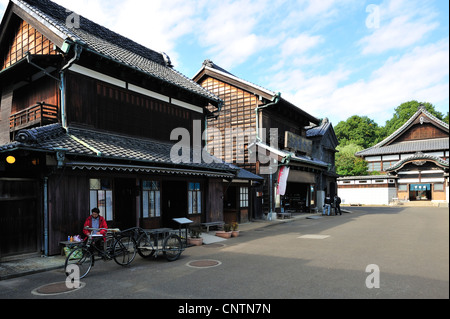 Shitamachi-naka Street, Edo-Tokyo Museo Architettonico all'aperto, città di Koganei, Tokyo, Giappone Foto Stock