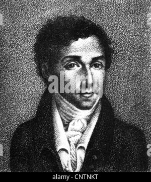 Meyerbeer, Giacomo, 5.9.1791 - 2.5.1864, musicista tedesco (compositore), ritratto, incisione in legno di Rados, Foto Stock