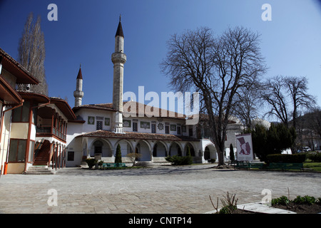 Grande moschea HANSARAY KHAN'S PALACE BAKHCHISARAY CRIMEA UCRAINA 04 Aprile 2012 Foto Stock