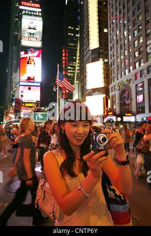 Times Square di New York City, Stati Uniti d'America Foto Stock