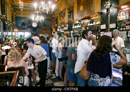 Café A Brasileira, Lisbona, Portogallo Foto Stock