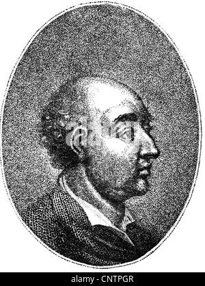 Swift, Jonathan, 30.11.1667 - 19.10.1745, Inglese autore / scrittore, ritratto, incisione su rame di Johann Friedrich bullone, seconda metà del XVIII secolo, artista del diritto d'autore non deve essere cancellata Foto Stock