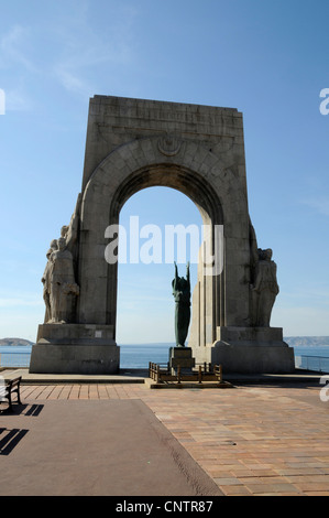 Monument aux Morts de l'Armée d'Orient (per i morti dell'esercito di Oriente e terre lontane),Marseille, Francia Foto Stock