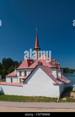 Russia, Leningradskaya Oblast di Gatchina, Prioratsky Palace, costruito da lo Zar Paolo I per i cavalieri dell'Ordine di Malta, esterna Foto Stock