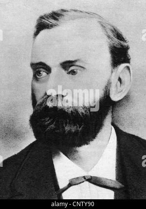 Nobel, Alfred 21.10.1833 - 10.12.1896, chimico svedese, ritratto, Foto Stock