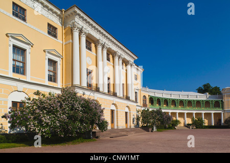 La Russia, San Pietroburgo, Pavlovsk, grande palazzo dello Zar Paolo I, Charles Cameron, architetto britannico, esterna Foto Stock