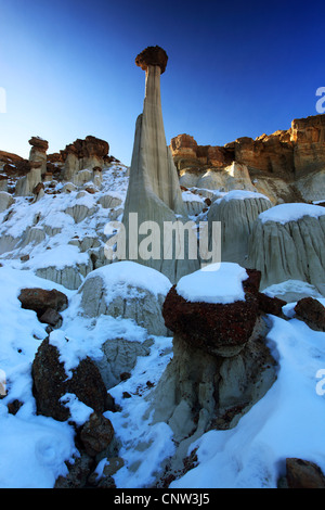 Wahweap Hoodoos, eroso arenarie, STATI UNITI D'AMERICA, Utah, Scalone Escalante monumento nazionale Foto Stock