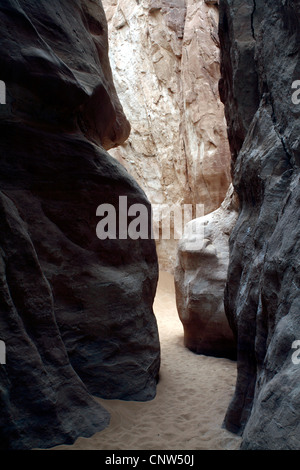 Formazioni di arenaria nel Canyon Bianco, Egitto, Sinai Foto Stock