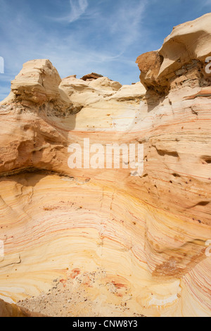 Colorate formazioni di arenaria nella nuova Mexicos deserto Foto Stock